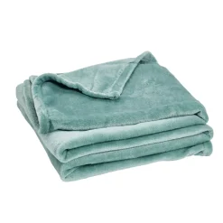 Plaid polaire uni vert 160x130cm < Gifi Online