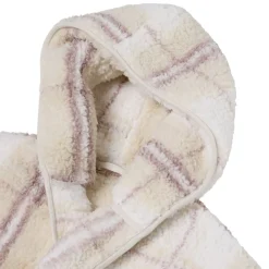 Plaid pull gilet motif carreau 70x80cm (2 modèles)