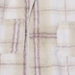 Plaid pull gilet motif carreau 70x80cm (2 modèles)