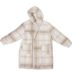 Plaid pull gilet motif carreau 70x80cm (2 modèles)
