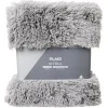 Plaid shaggy doublure polaire 152 x 127 cm