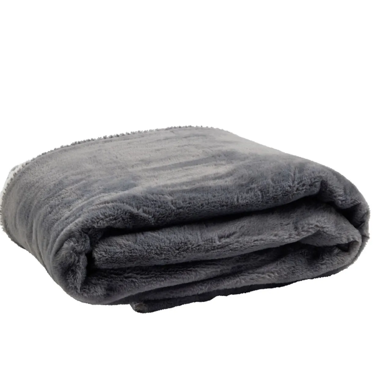 Plaid sherpa pilou pilou taupe L130x160cm < Gifi Online