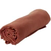 Plaid terracotta uni 100% coton 150x120cm < Gifi Online