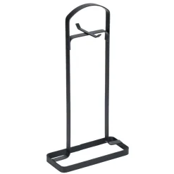 Planche à découper bambou x6 avec support métal noir 15x26cm