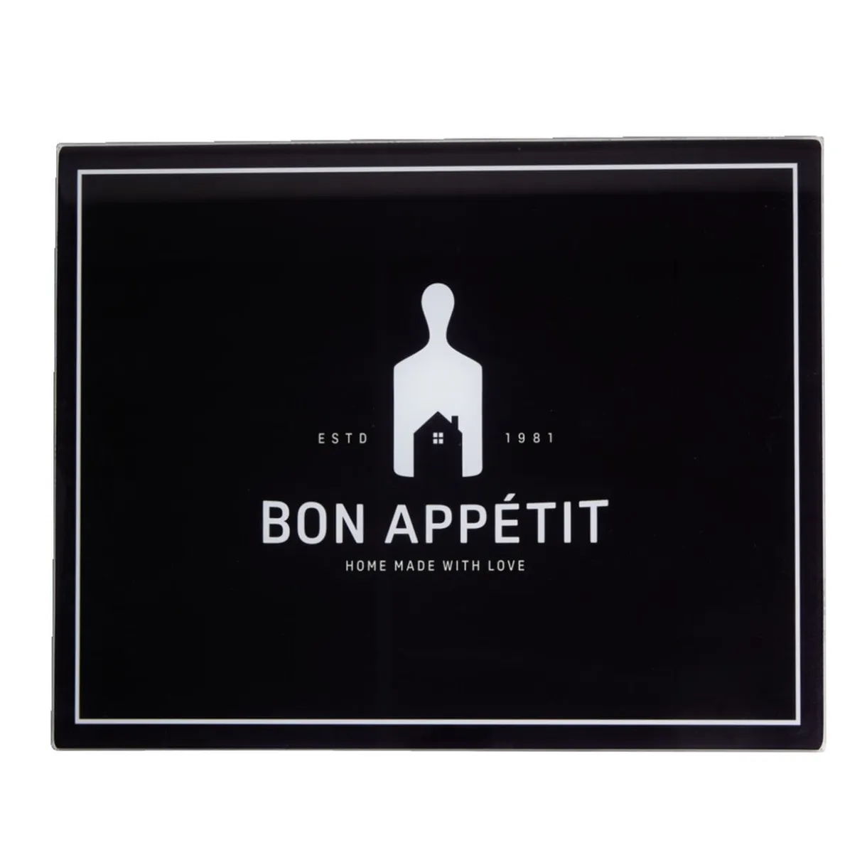 Planche à découper en verre noir Bon appétit 30x38cm < Gifi Discount