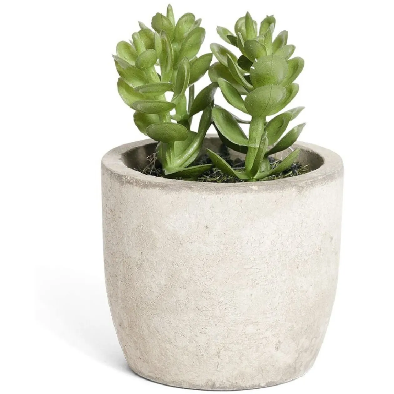Plante artificielle dans pot en pierre - 4 modèles