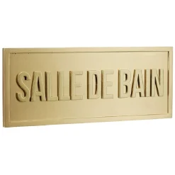 Plaque déco murale dorée
