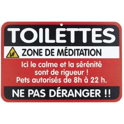Plaque de porte humoristique < Gifi Sale