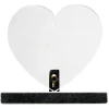 Plaque funéraire coeur transparent