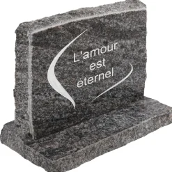 Plaque funéraire L'amour est éternel