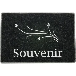 Plaque funéraire souvenir 18x8xH14cm < Gifi New