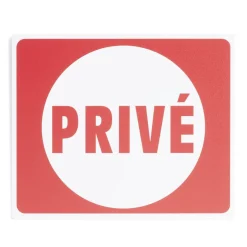 Plaque signalétique "Privé" - 24x20 cm