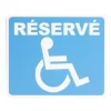Plaque signalétique "Réservé, mobilité réduite" - 24x20 cm < Gifi