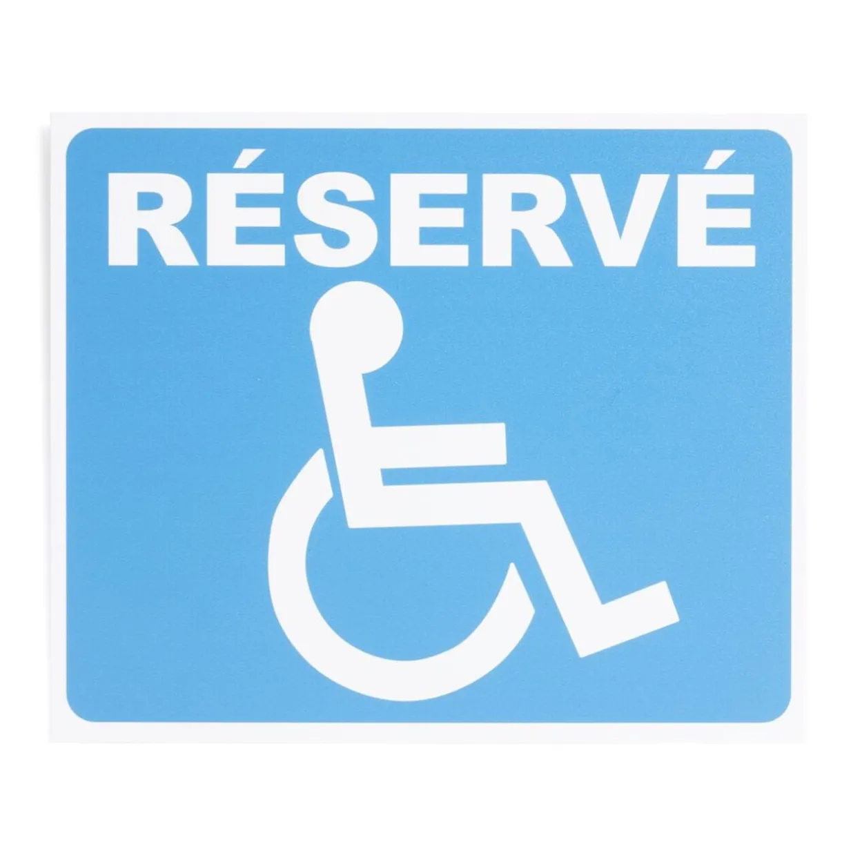 Plaque signalétique "Réservé, mobilité réduite" - 24x20 cm < Gifi
