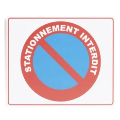 Plaque signalétique "Sationnement interdit" - 24x20 cm < Gifi Discount