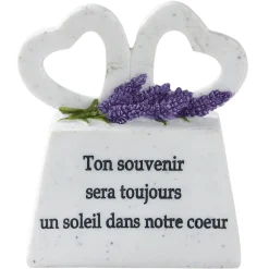 Plaque Souvenir avec Coeurs blanc < Gifi Discount