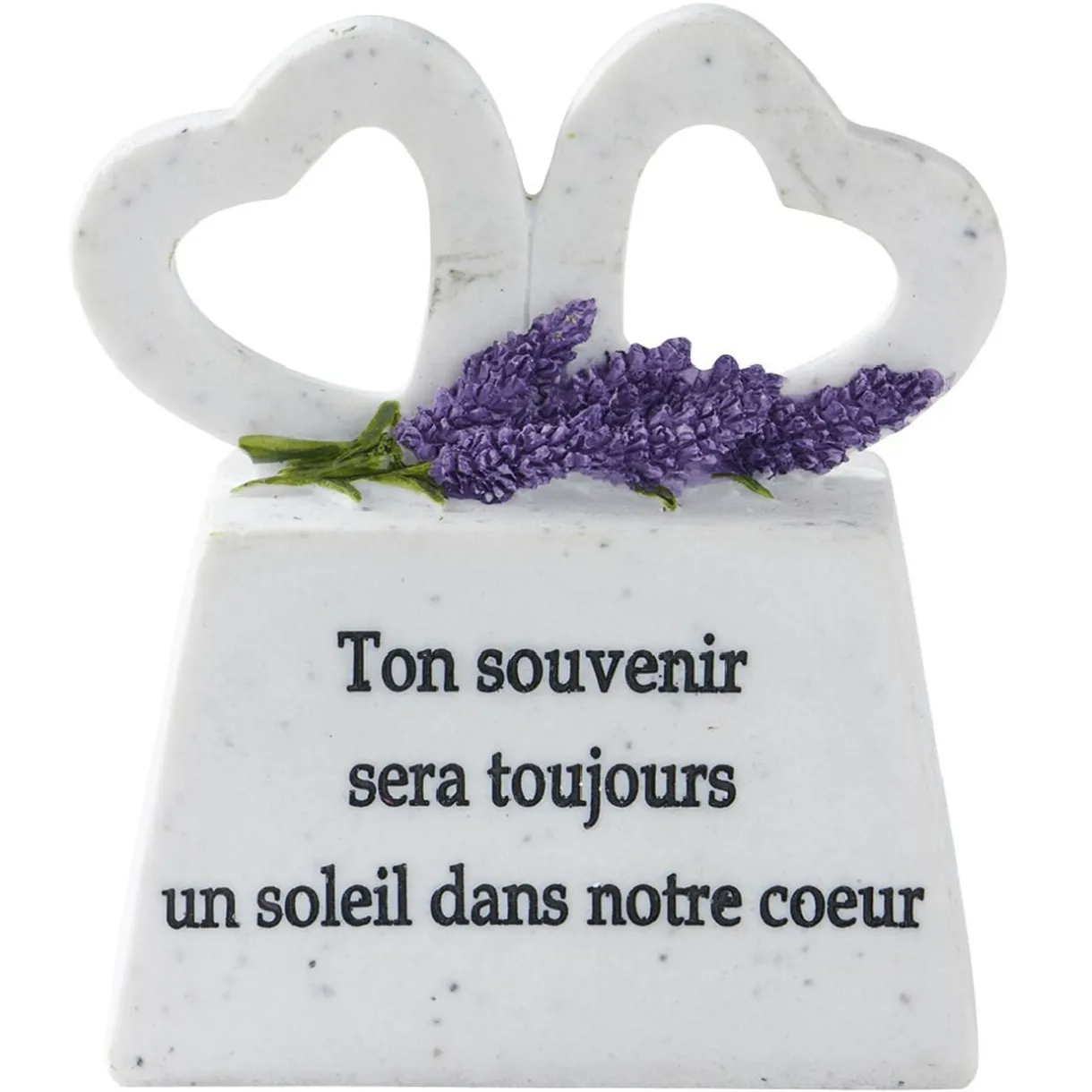 Plaque Souvenir avec Coeurs blanc < Gifi Discount