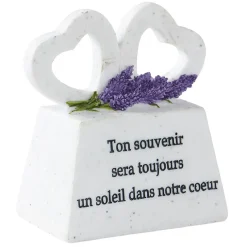 Plaque Souvenir avec Coeurs blanc < Gifi Discount