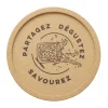 Plateau apéritif rond en liège Ø30xH1,5cm (2 modèles)