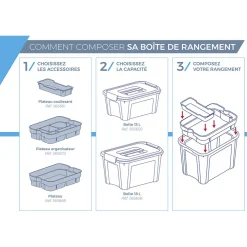 Plateau coulissant pour box L.24,3 cm < Gifi Online