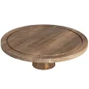 Plateau de présentation bois avec cloche en verre réversible Ø30cm < Gifi Online