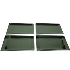 Plateau de présentation rectangulaire x4 en carton vert sapin 28x38cm < Gifi Hot
