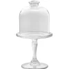 Plateau de présentation sur pied avec cloche Ø10cm verre transparent < Gifi Online