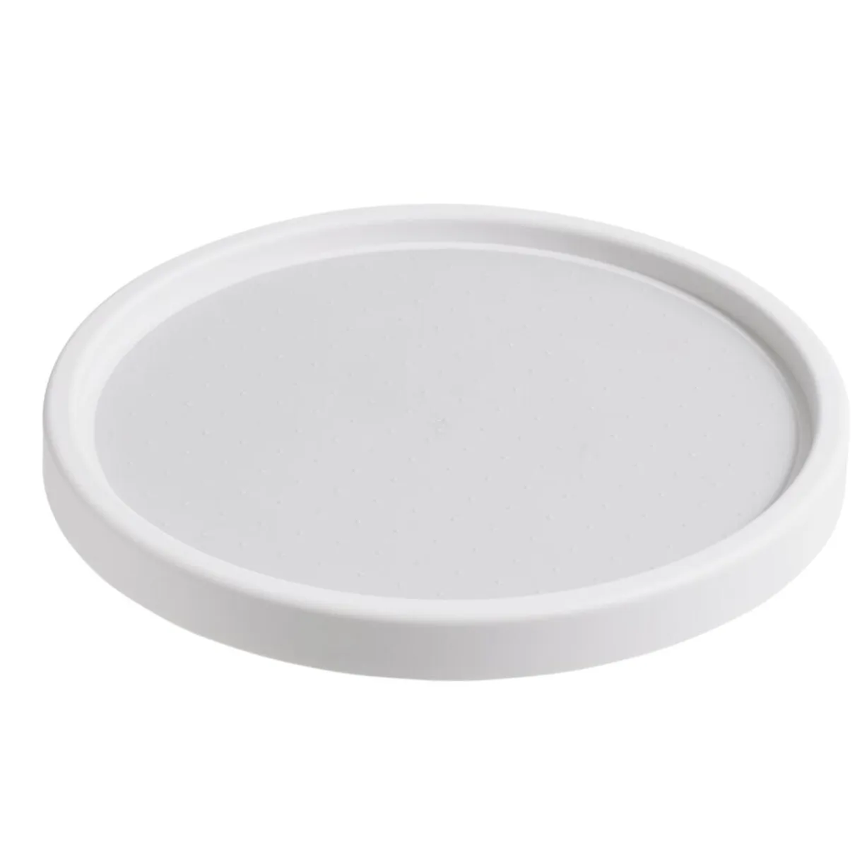 Plateau de rangement rotatif plastique blanc Ø25xH2,5cm < Gifi Hot