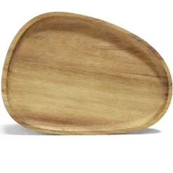 Plateau en bois d'acacia ovale 25x34cm < Gifi Online
