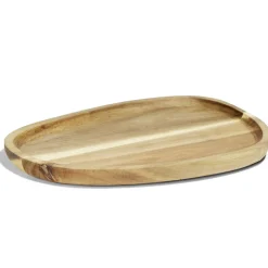 Plateau en bois d'acacia ovale 20x28cm < Gifi Sale