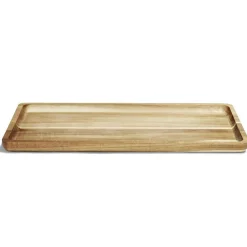 Plateau en bois d'acacia rectangulaire 17,8x40cm < Gifi Sale