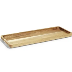 Plateau en bois d'acacia rectangulaire 14x36cm < Gifi Hot