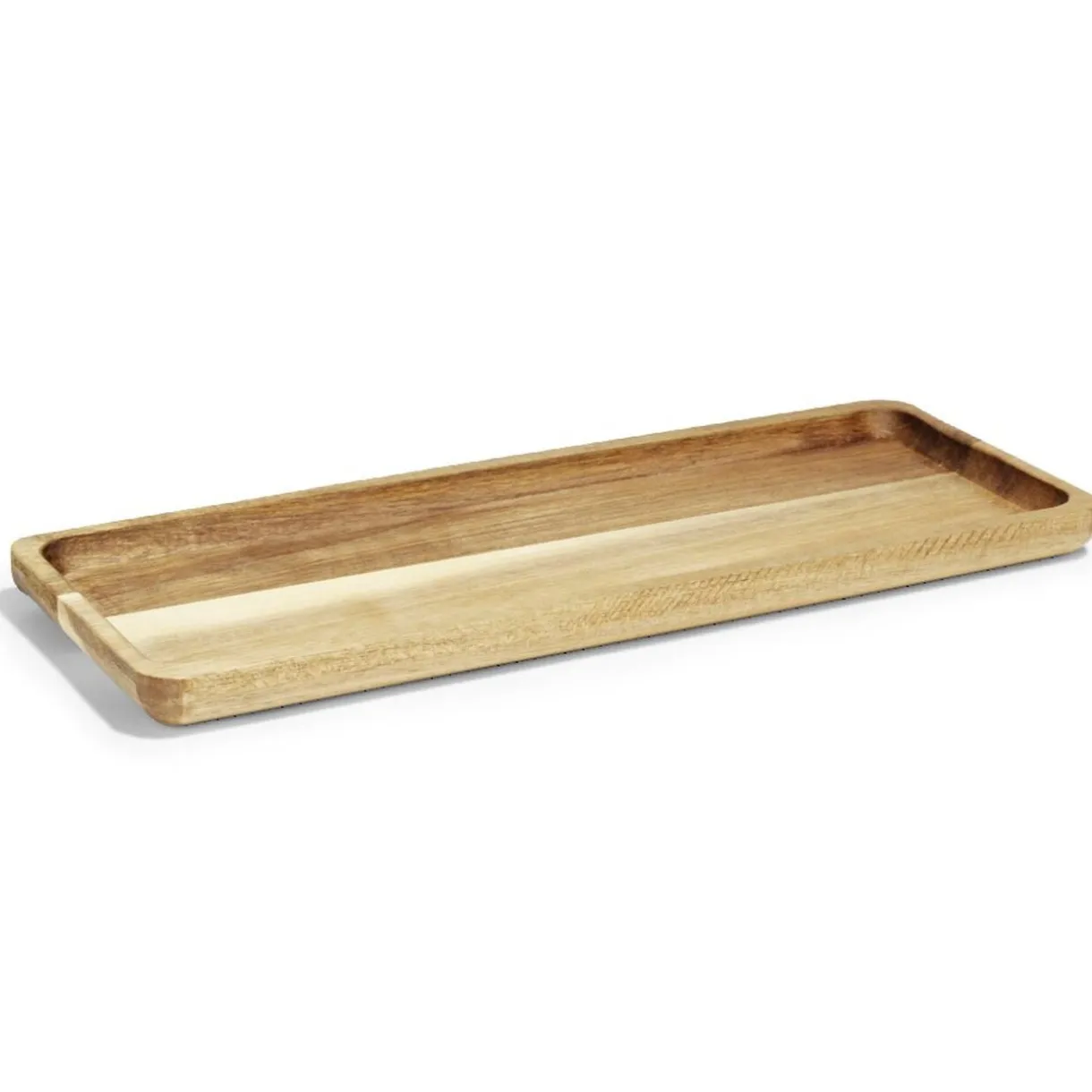 Plateau en bois d'acacia rectangulaire 14x36cm < Gifi Hot
