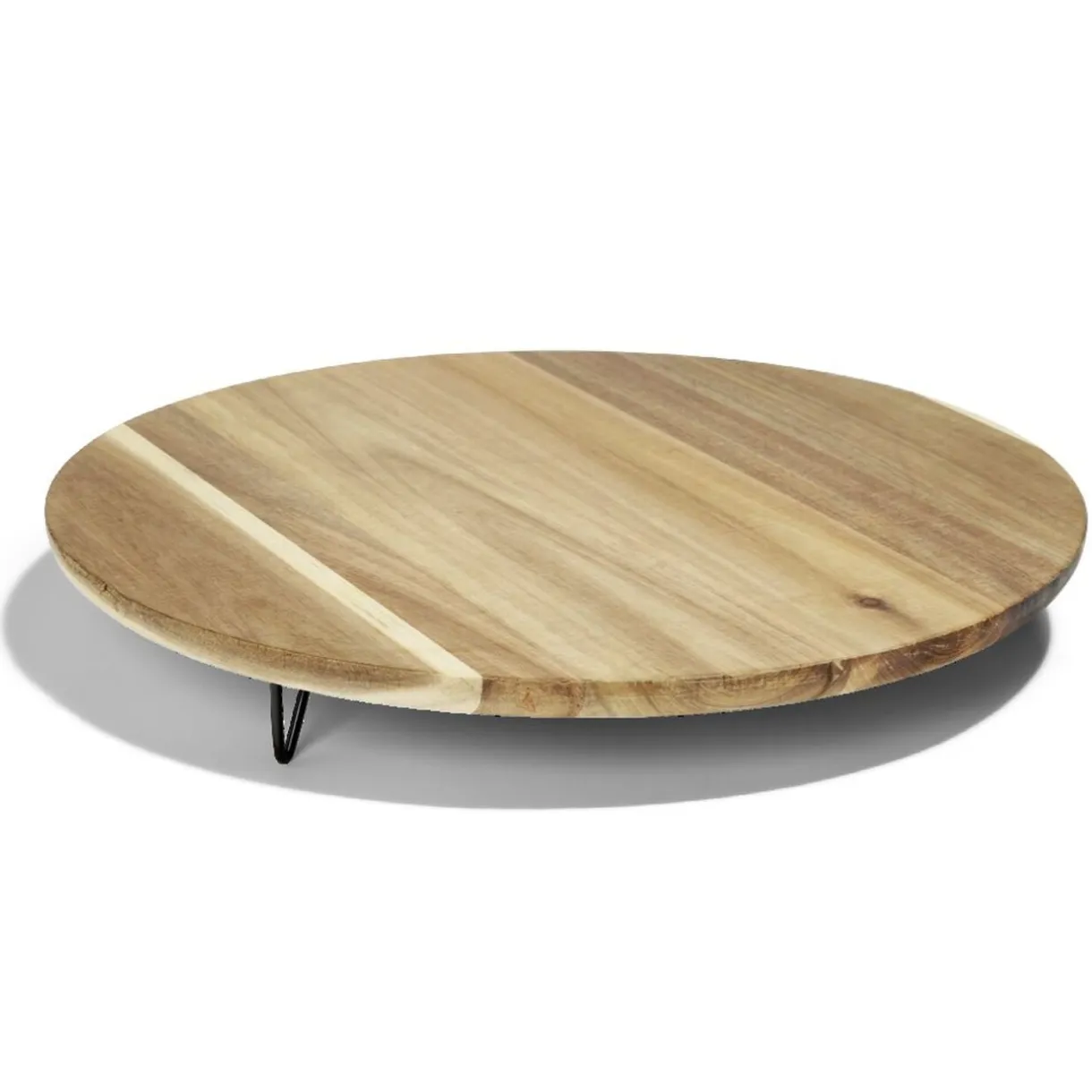 Plateau en bois d'acacia rond Ø39cm < Gifi Clearance