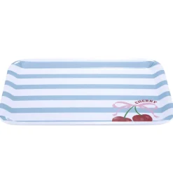 Plateau en mélaminé avec motif cerise 29x22xH1,5cm < Gifi Online