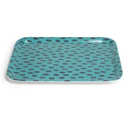 Plateau mélaminé vert 28,7x21,7x1,5cm