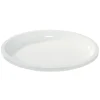 Plateau ovale plastique x10 blanc 25,5x19cm