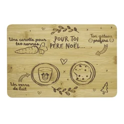 Plateau Père Noël en bambou < Gifi Clearance