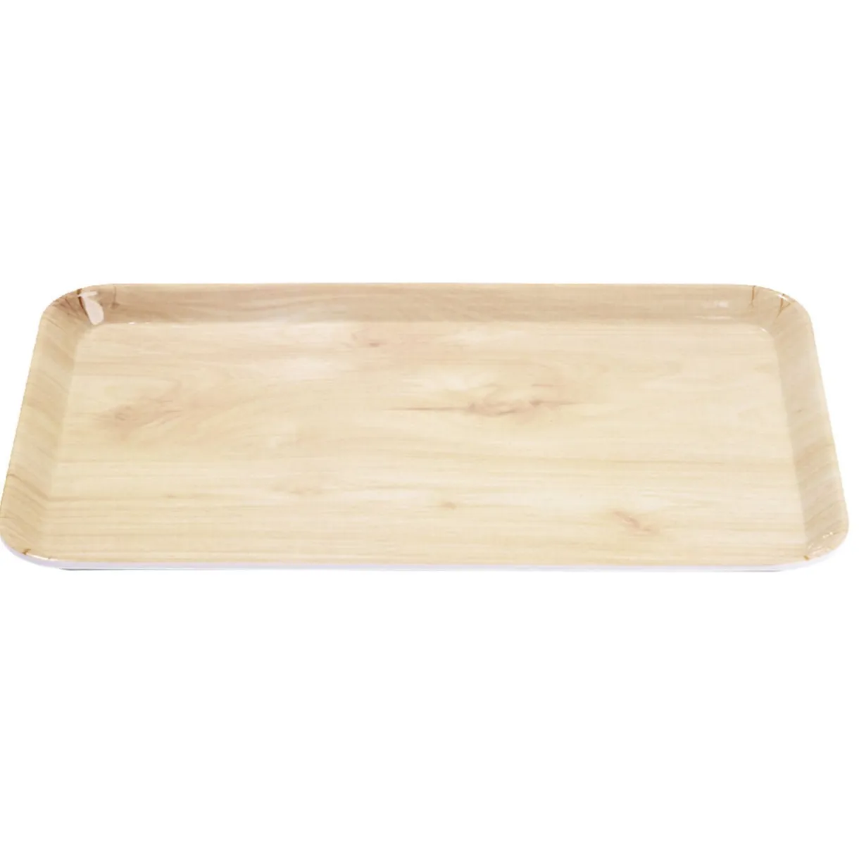 Plateau rectangulaire mélaminé effet bois naturel 19x30cm < Gifi Hot