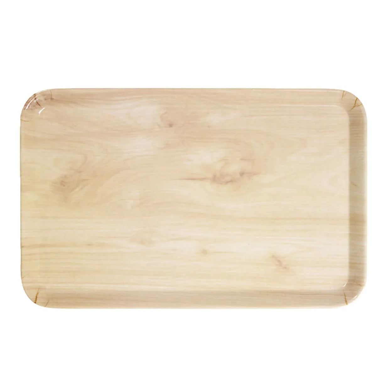 Plateau rectangulaire mélaminé effet bois naturel 19x30cm < Gifi Hot