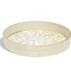 Plateau rond en bois arbre de vie Ø30cm