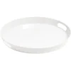 Plateau rond mélamine uni blanc < Gifi Online