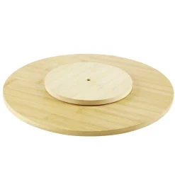 Plateau tournant bambou marron Ø35cm < Gifi Best