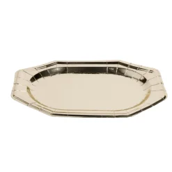 Plateaux de présentation ovale x4 carton métallisé doré 25x34cm < Gifi Best