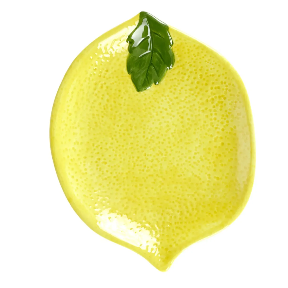 Plat forme citron dolomite jaune 23x18xH2,5cm < Gifi