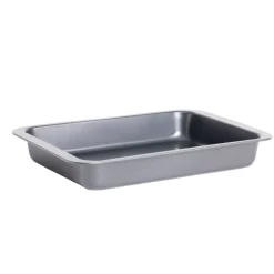 Plat à four métal noir 42x42xH6cm < Gifi New