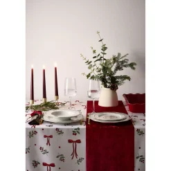 Plat à four rectangulaire bord festonné L40X30 cm céramique (2 modèles rouge ou blanc)