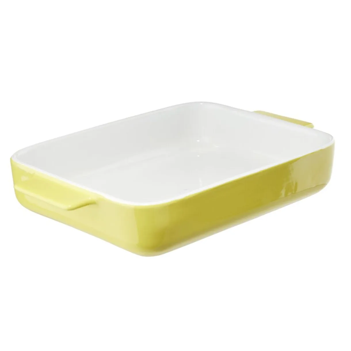 Plat à four rectangulaire céramique contour coloré 32x19,5xH5,5cm (3 modèles) < Gifi Outlet