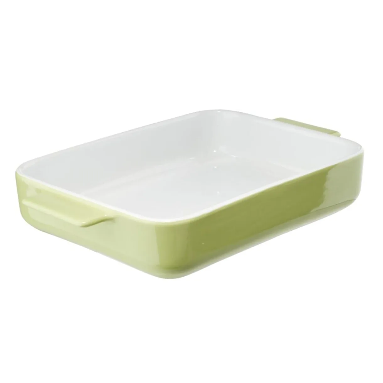 Plat à four rectangulaire céramique contour coloré 32x19,5xH5,5cm (3 modèles) < Gifi Outlet