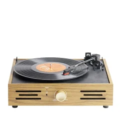 Platine vinyle vintage enceinte bluetooth 2en1 < Gifi Discount